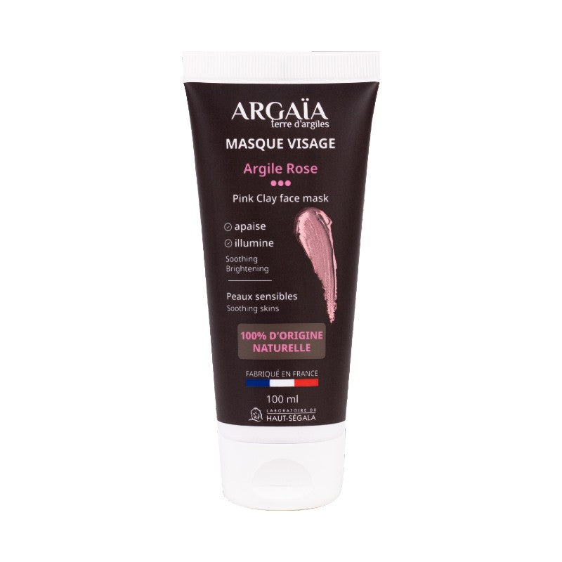 Maschera per il viso all'argilla rosa