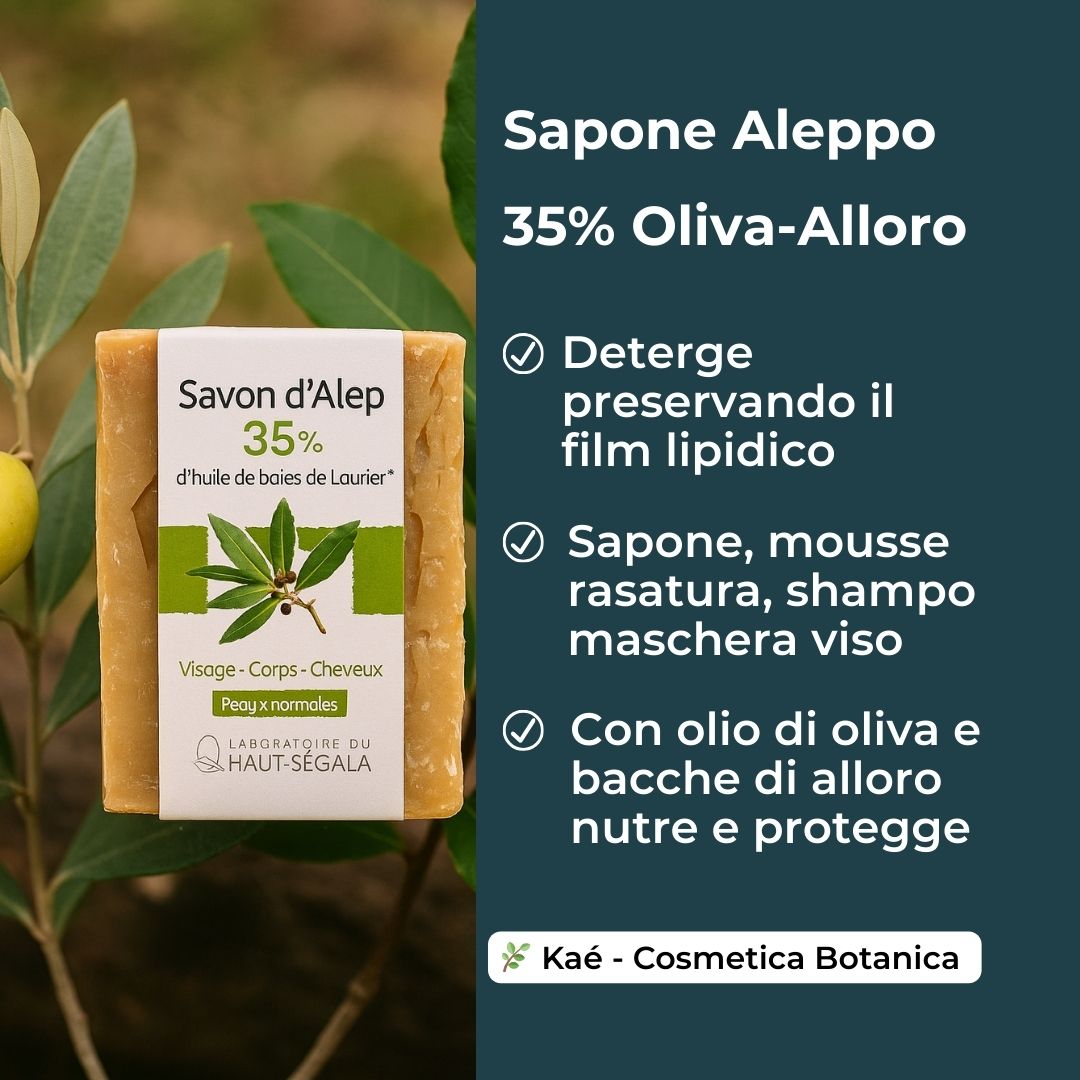 Sapone di Aleppo 35% Oliva-Alloro