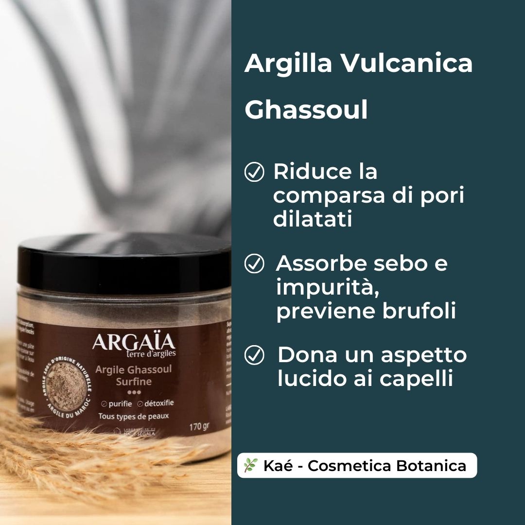 Argilla Vulcanica Pura Polvere (Ghassoul)