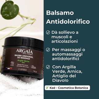 Balsamo Antidolorifico all'Argilla Verde, Arnica e Artiglio del Diavolo