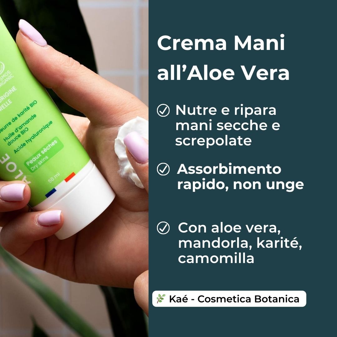 Crema Mani Aloe Vera + Acido Ialuronico