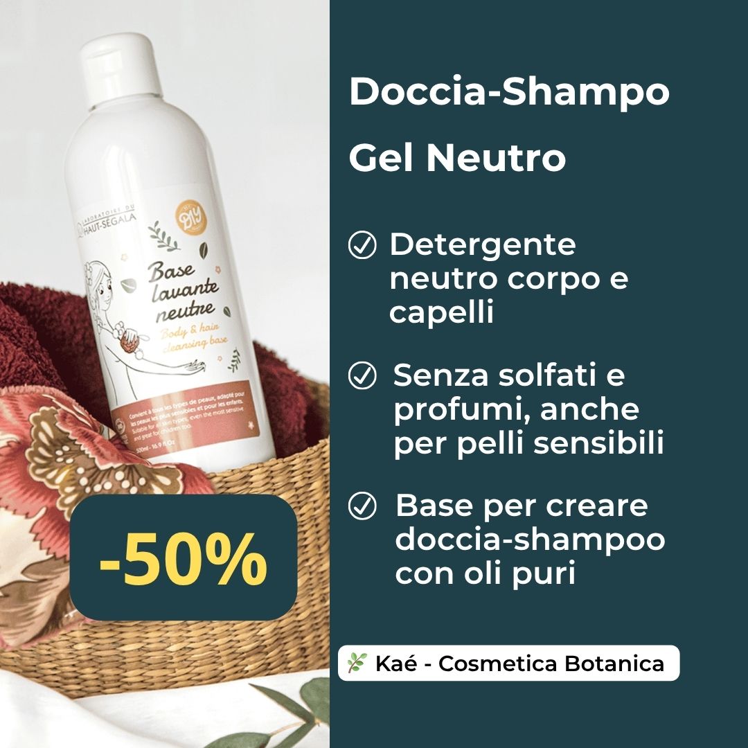 Base Detergente Neutra Vegetale per Corpo e Capelli