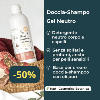 Base Detergente Neutra Vegetale per Corpo e Capelli