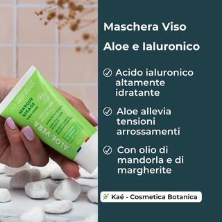 Maschera Viso Aloe Vera + Acido Ialuronico