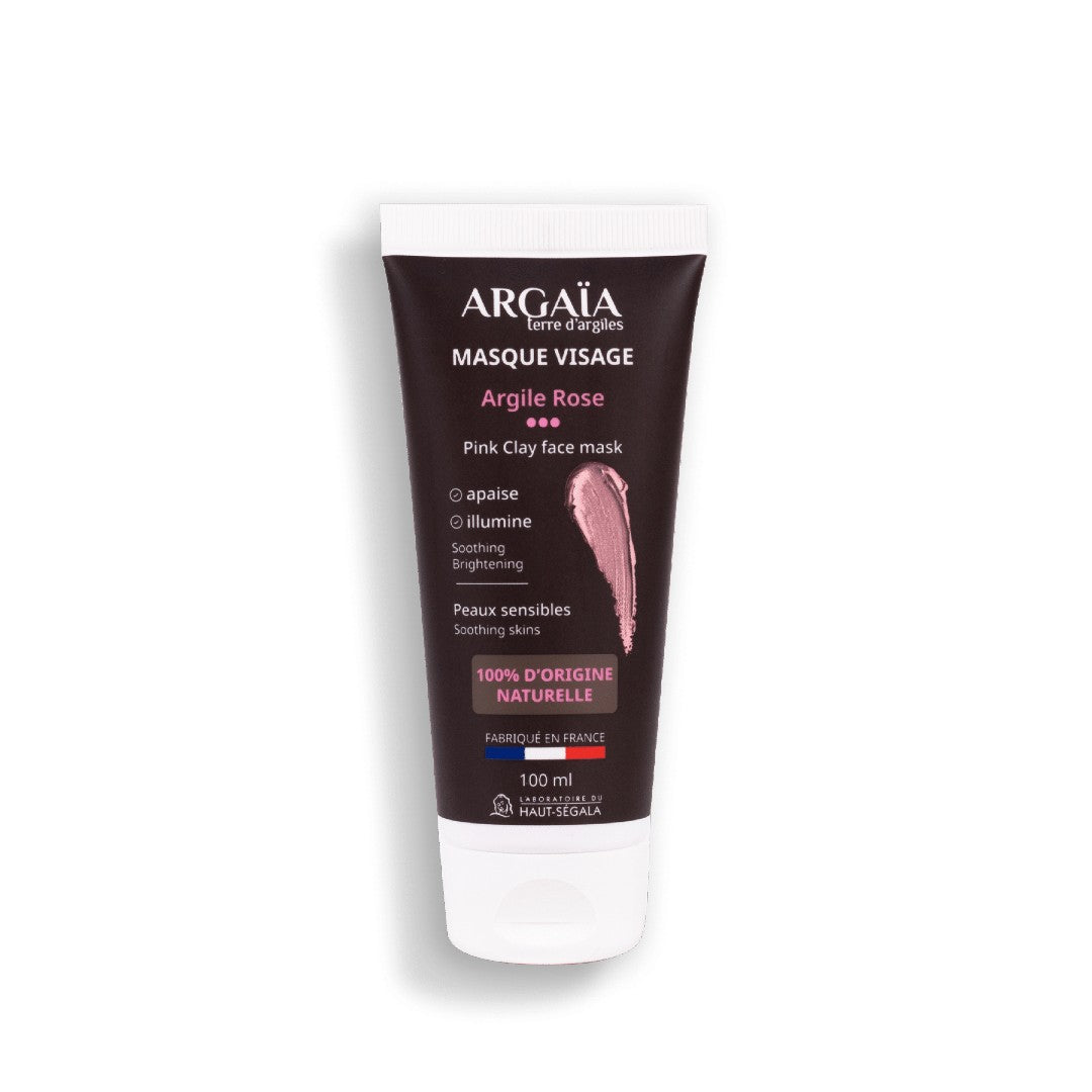 Maschera per il viso all'argilla rosa